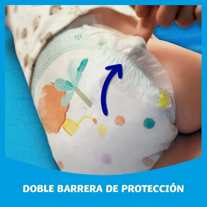 Dodot Baby-Dry, formato XXL, tallas de la 3 a la 7. Pañales para bebé con sistema de triple protección antifugas, el nº 1 en ultra sequedad, triple capa absorbente, la piel de tu bebé seca hasta por 12 horas.
