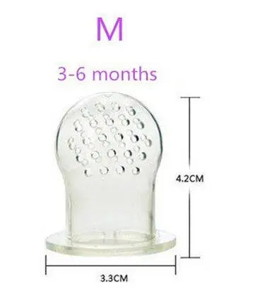 Alimentador antiahogo de silicona para bebés, niños y niñas, tetina para fruta, suministros de alimentación seguros para lactantes, biberón chupete con tetina.