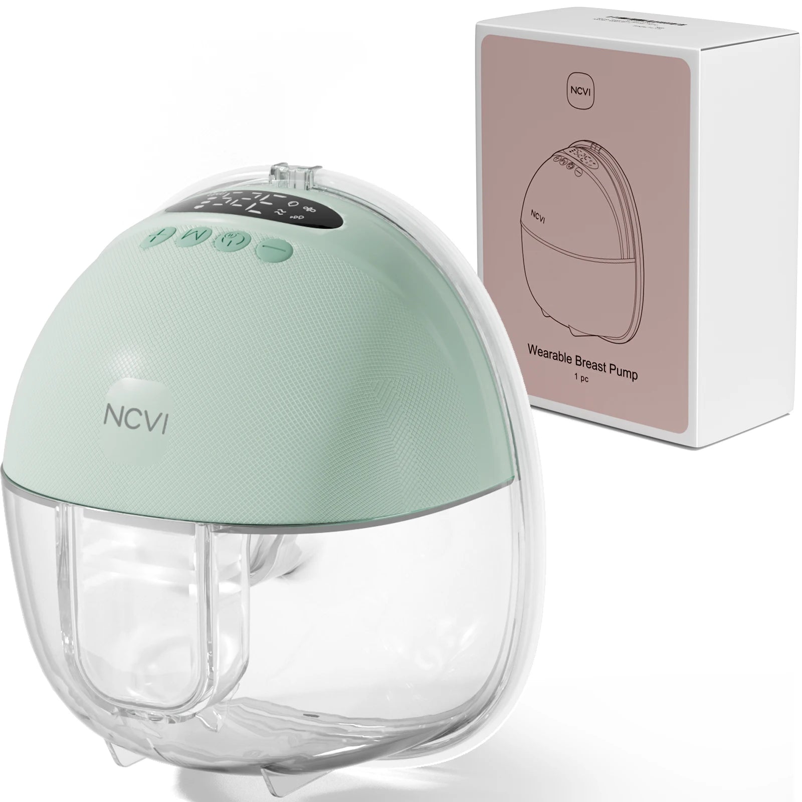 Extractor de leche eléctrico NCVI, manos libres para lactancia, bomba inalámbrica portátil ultrasilenciosa, 3 tamaños de embudo (19/21/24 mm)