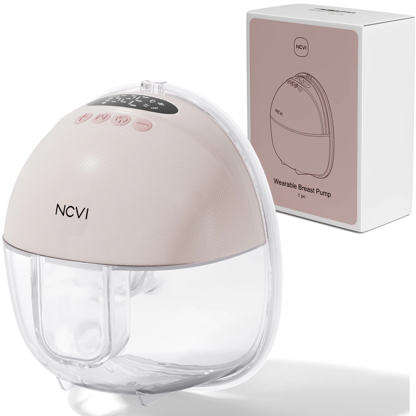 Extractor de leche eléctrico NCVI, manos libres para lactancia, bomba inalámbrica portátil ultrasilenciosa, 3 tamaños de embudo (19/21/24 mm)