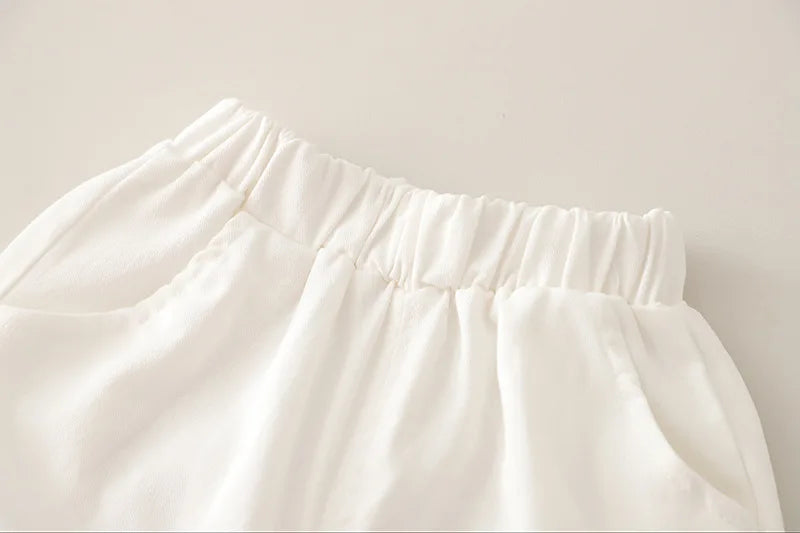 Conjunto de ropa de moda de verano para bebé niño: Camiseta polo clásica y pantalones cortos (2 piezas), traje de chándal infantil para niños pequeños.