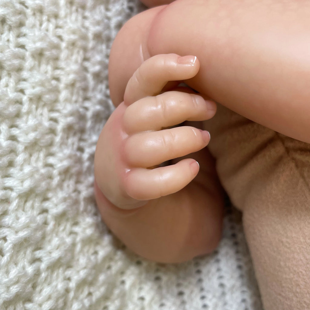 Muñeca Rebe Born LouLou de 19 pulgadas, de vinilo de silicona realista, cuerpo de tela, hecha a mano, juguete para niñas.